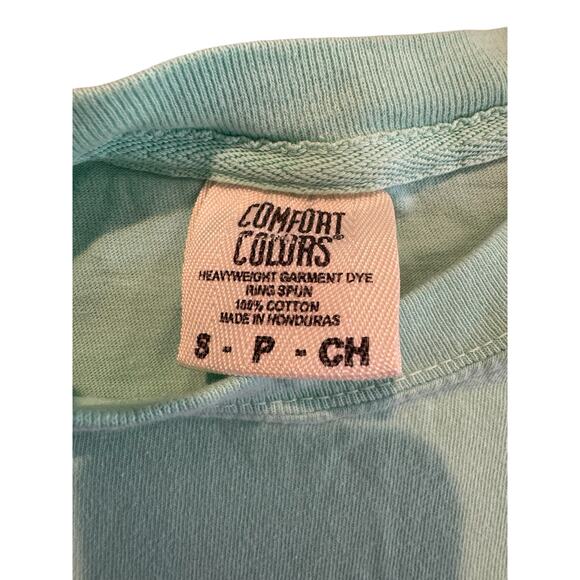 Comfort Colors NOLES Mint Green Pink Graphic Women’s Small FSU Seminoles Shirt - Picture 5 of 7